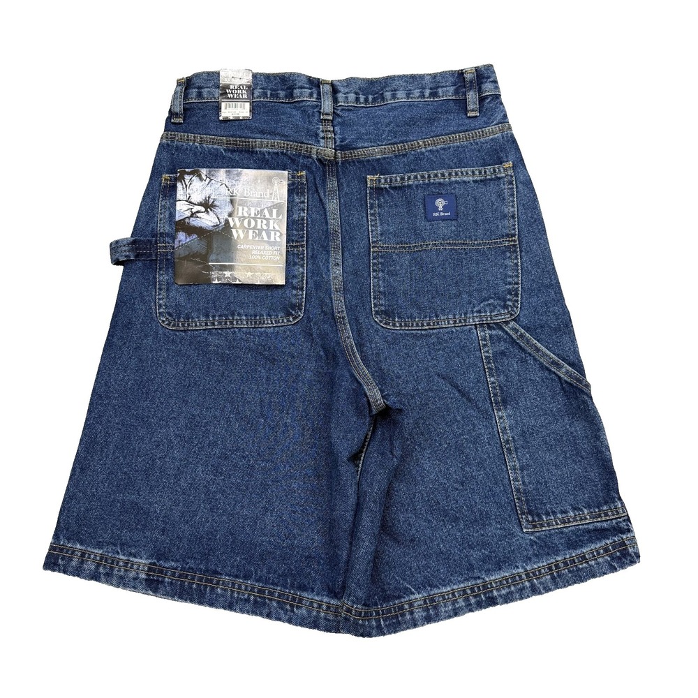 Rk Brand Mens Carpenter Jean Shorts Relaxed Fit Size 30 Utility Pockets NWT